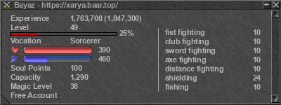 Signature for player Bayaz