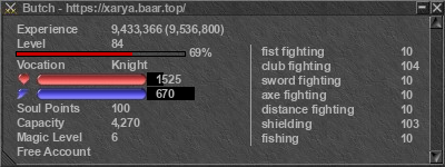 Signature for player Butch