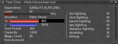 Signature for player Faye Elain