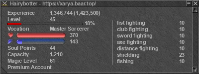 Signature for player Hairybotter