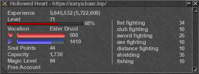 Signature for player Hollowed Heart