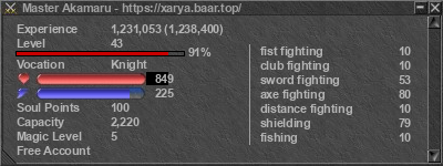 Signature for player Master Akamaru