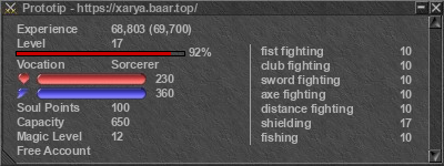 Signature for player Prototip