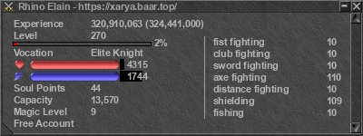 Signature for player Rhino Elain