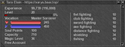 Signature for player Tara Elain