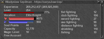 Signature for player Wladyslaw Szpilman