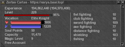 Signature for player Zertas Cartas